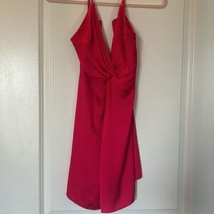 Roses pink express mini dress knotted low neckline size 0